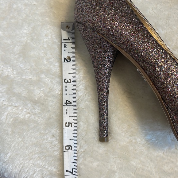 Bakers Shoes - Victoria G Glitter Platform Heels - Size 9 - Picture 11 of 11